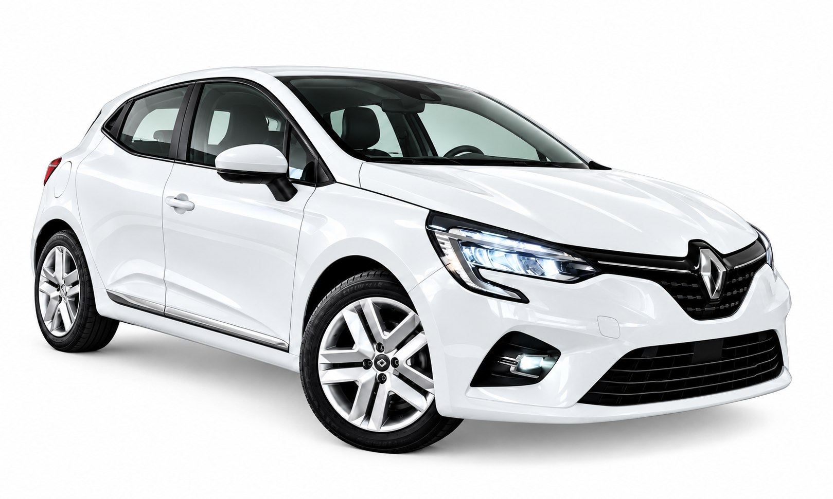 Renault Clio em apresentação limpa e premium