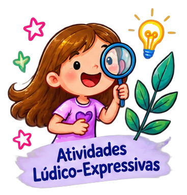 Criança numa atividade lúdico-expressiva